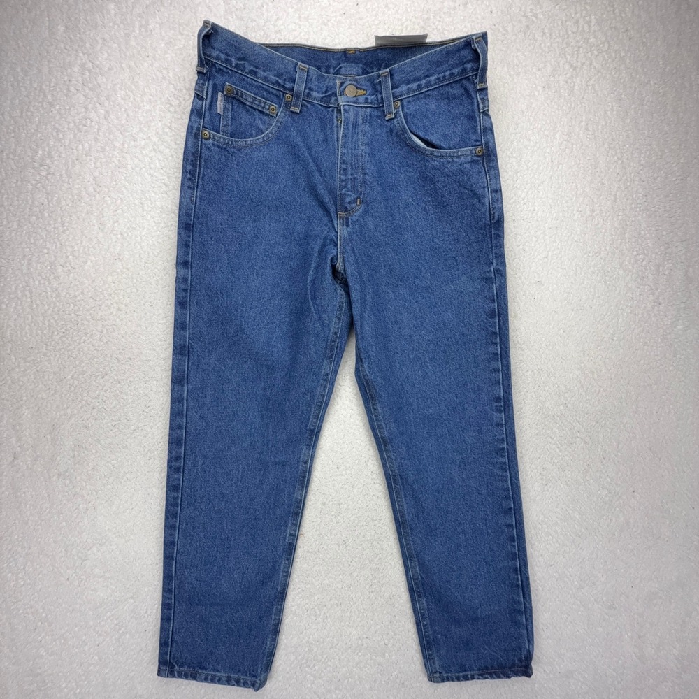 Carhartt Relaxed Fit Tapered Leg Jeans Mens 30x28 B17 DST Darkstone NWT NOS - Picture 2 of 8